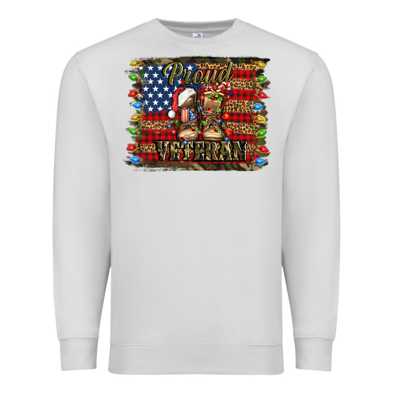 Proud Veteran Christmas Army Premium Sweatshirt by Jasminsmagicworld | Teevron