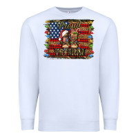 White proud veteran christmas army Premium Sweatshirt - Jasminsmagicworld