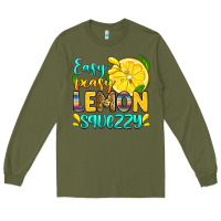 Army Green easy peasy lemon squezzy Long Sleeve Tee - Zillion Design Studio