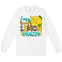 White easy peasy lemon squezzy Long Sleeve Tee - Zillion Design Studio