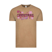 Vintage Coffee It's Christmas Y'all Season Pink Christmas Vintage Tee - RanaPortraitStore