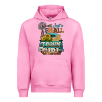 Fuchsia Pink Just A Small Town Girl Windmill Urban Hoodie - BundleAndBundleShop