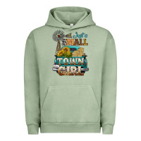 Pigment Oil Green Just A Small Town Girl Windmill Urban Hoodie - BundleAndBundleShop