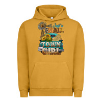 Pigment Peanut Butter Just A Small Town Girl Windmill Urban Hoodie - BundleAndBundleShop