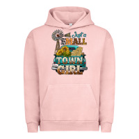 Pigment Salmon Just A Small Town Girl Windmill Urban Hoodie - BundleAndBundleShop