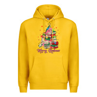 Lemon merry bookmas christmas book tree Premium Hoodie - MaliasSmallBusiness