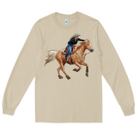 Mushroom horse body with cowgirl Long Sleeve Tee - RanaPortraitStore