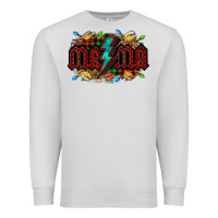 Dove Grey lightning bolt mama christmas Premium Sweatshirt - Jasminsmagicworld