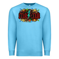 Ocean Blue lightning bolt mama christmas Premium Sweatshirt - Jasminsmagicworld