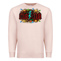 Pale Pink lightning bolt mama christmas Premium Sweatshirt - Jasminsmagicworld