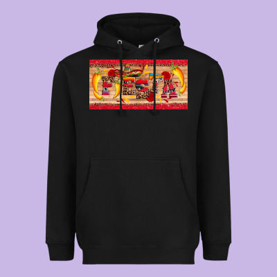 Fiesta  License Plate Template Heavyweight Hoodie Designed By Artiststas