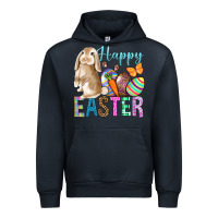 Navy Happy Easter Bunny Urban Hoodie - BundleAndBundleShop