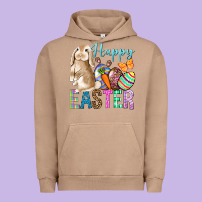 Happy Easter Bunny Urban Hoodie Designed By Bundleandbundleshop