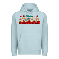 Blue Mist valentines day with playing cards Premium Hoodie - AdoDesignShop