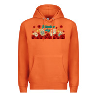 Carrot valentines day with playing cards Premium Hoodie - AdoDesignShop