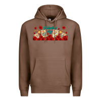 Chestnut valentines day with playing cards Premium Hoodie - AdoDesignShop