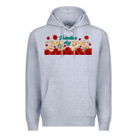 Heather Grey valentines day with playing cards Premium Hoodie - AdoDesignShop