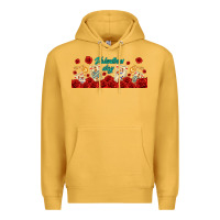 Mustard valentines day with playing cards Premium Hoodie - AdoDesignShop