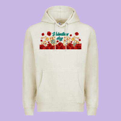 Valentines Day With Playing Cards Premium Hoodie Designed By Adodesignshop