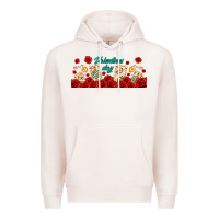 Pale Pink valentines day with playing cards Premium Hoodie - AdoDesignShop