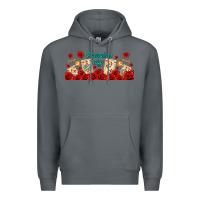 Rock valentines day with playing cards Premium Hoodie - AdoDesignShop