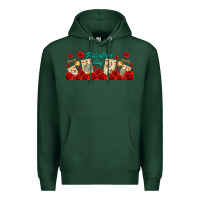 Sports Green valentines day with playing cards Premium Hoodie - AdoDesignShop