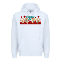 White valentines day with playing cards Premium Hoodie - AdoDesignShop
