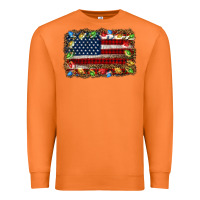 Carrot christmas american flag background Premium Sweatshirt - Jasminsmagicworld