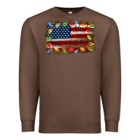 Chestnut christmas american flag background Premium Sweatshirt - Jasminsmagicworld