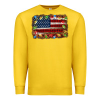 Lemon christmas american flag background Premium Sweatshirt - Jasminsmagicworld