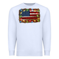 White christmas american flag background Premium Sweatshirt - Jasminsmagicworld