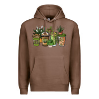 Chestnut plant lover coffee cups Premium Hoodie - NancyCooperArtShop