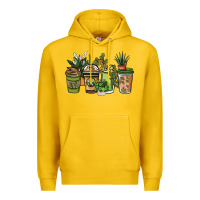 Lemon plant lover coffee cups Premium Hoodie - NancyCooperArtShop