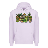 Lilac plant lover coffee cups Premium Hoodie - NancyCooperArtShop