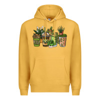Mustard plant lover coffee cups Premium Hoodie - NancyCooperArtShop