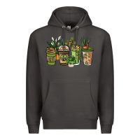 Smoke plant lover coffee cups Premium Hoodie - NancyCooperArtShop