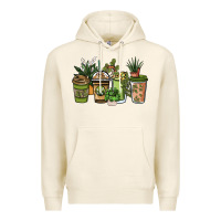 Tofu plant lover coffee cups Premium Hoodie - NancyCooperArtShop