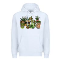 White plant lover coffee cups Premium Hoodie - NancyCooperArtShop