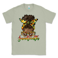 Matcha juneteenth black woman messy bun Classic Tee - HRA Design Shop