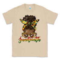 Mushroom juneteenth black woman messy bun Classic Tee - HRA Design Shop