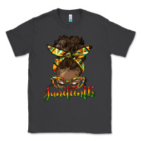 Smoke juneteenth black woman messy bun Classic Tee - HRA Design Shop
