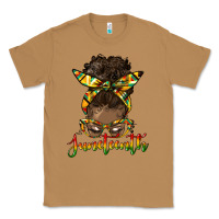 Toasted Coconut juneteenth black woman messy bun Classic Tee - HRA Design Shop