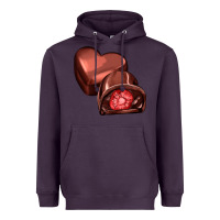 Plum heart chocolate Heavyweight Hoodie - AdoDesignShop