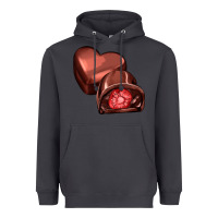 Smoke heart chocolate Heavyweight Hoodie - AdoDesignShop