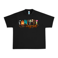Black campfire legend Urban Heavy Tee - Zillion Design Studio
