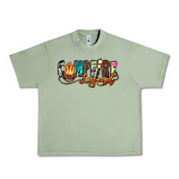 Oil Green campfire legend Urban Heavy Tee - Zillion Design Studio