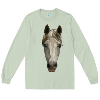 Matcha horse head Long Sleeve Tee - RanaPortraitStore