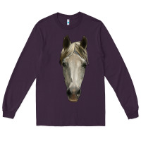 Plum horse head Long Sleeve Tee - RanaPortraitStore