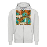 Dove Grey western charolais cow seamless pattern Zipper Hoodie - HRA Design Shop