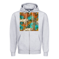 Heather Grey western charolais cow seamless pattern Zipper Hoodie - HRA Design Shop